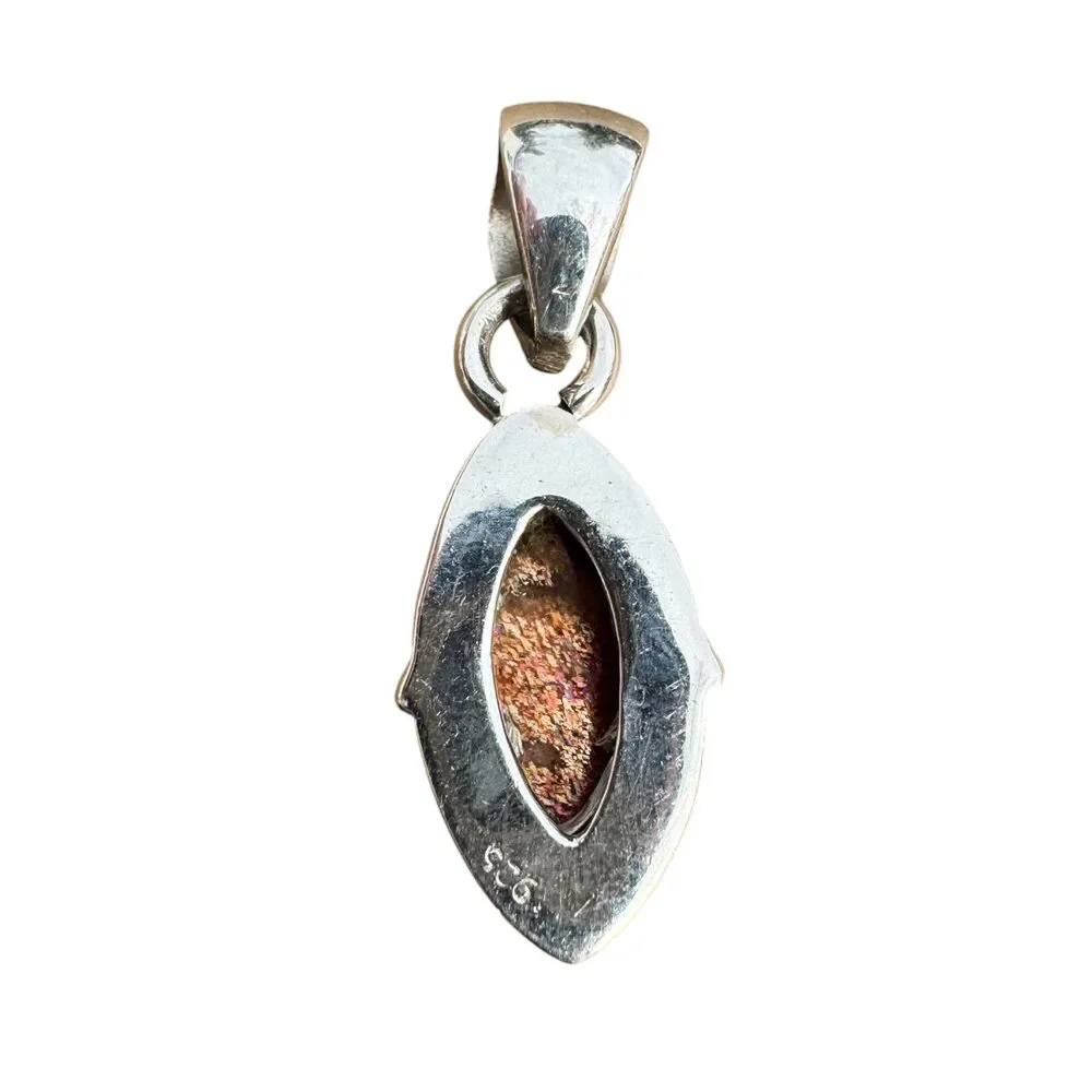 Sunstone Solid 925 Sterling Silver Pendant